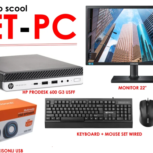 SET PC 600G3 USFF + MONITOR