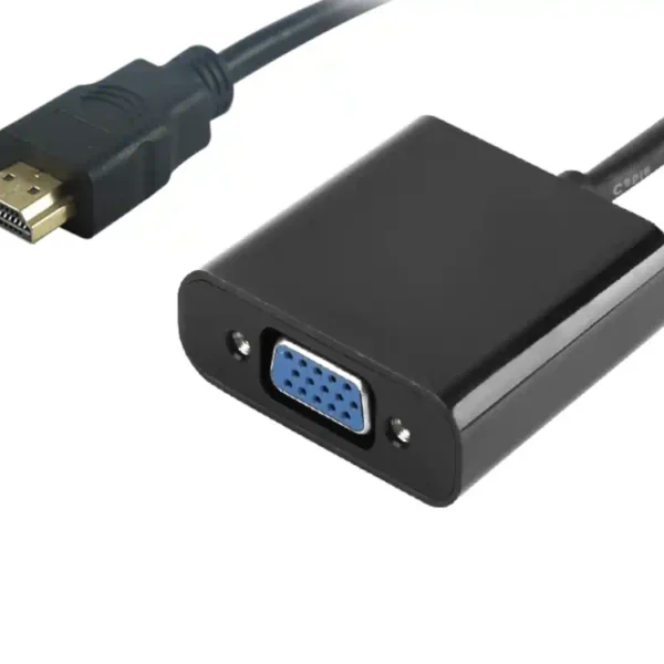 Αντάπτορας HDMI Σε VGA (F) 1920x1200p Μαύρο (PTH-023)