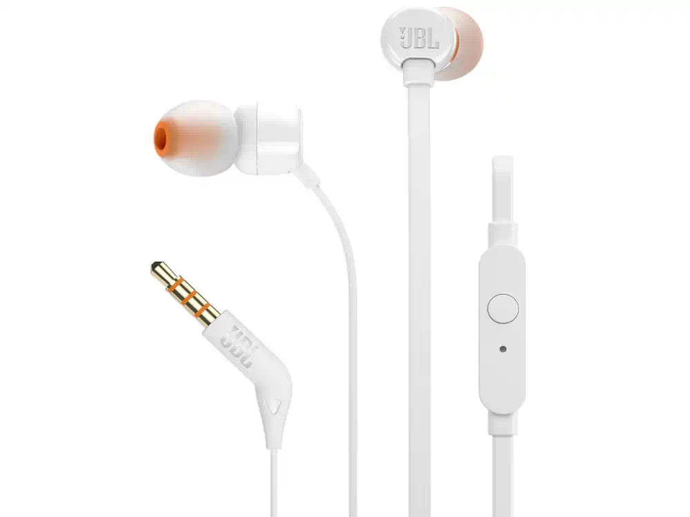 Ενσύρματα Ακουστικά Handsfree JBL T110 In-Ear Άσπρο