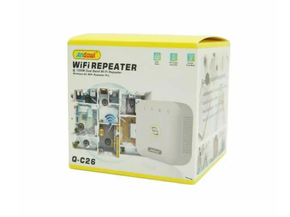 WiFi Repeater Q-C26 Andowl Dual Band (2.4GHz) 1200Mbps