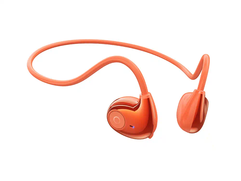 Ασύρματα Ακουστικά Borofone BE63 Earbud Bluetooth Handsfree Bone Conduction Πορτοκαλί